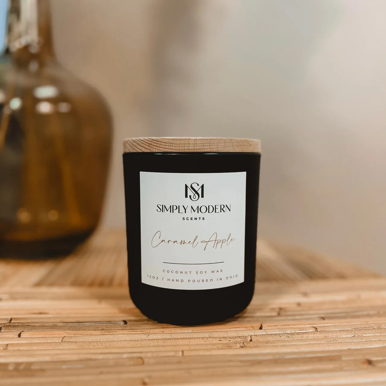 Simply Modern Soy Wax Candle - Caramel Apple