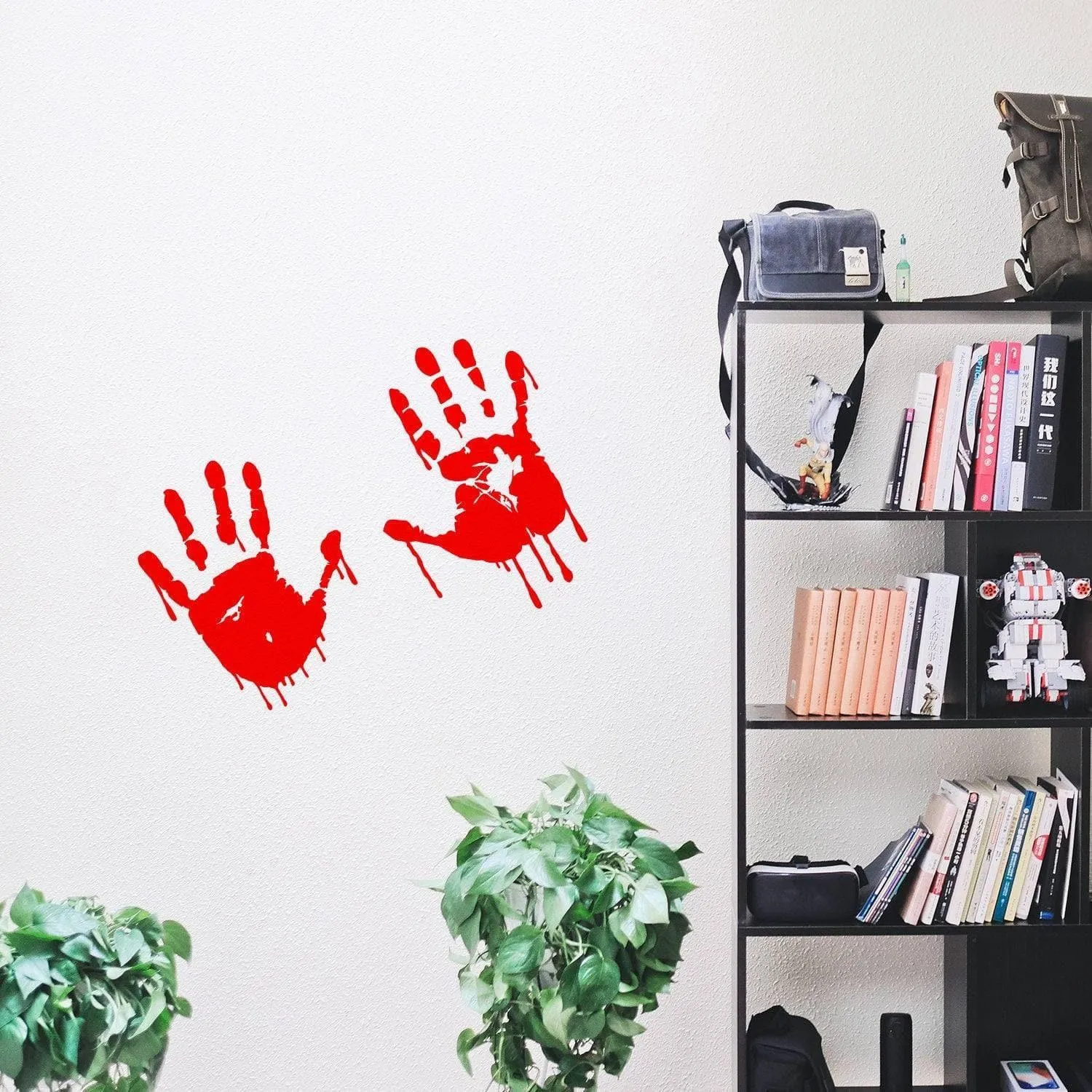 Spooky Halloween Red Handprint Vinyl Decal - Vehicle, Wall, Laptop Sticker