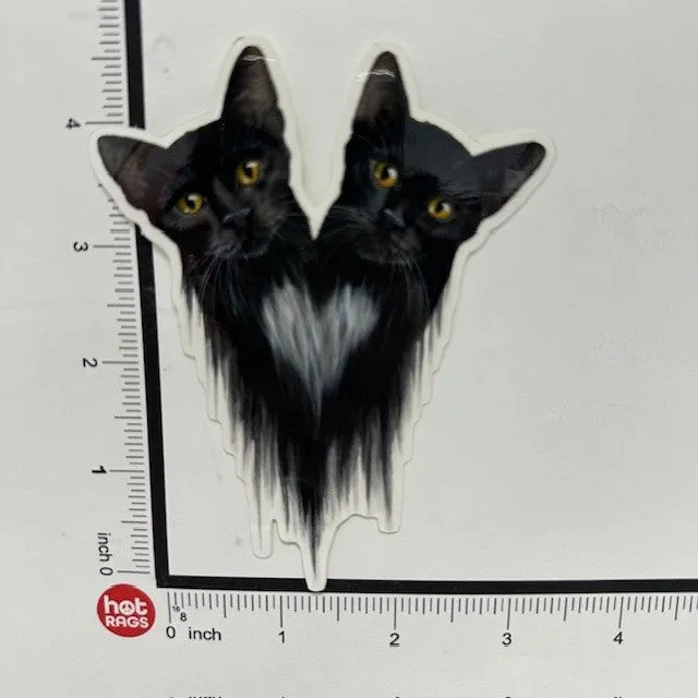 Sticker - Cat Double Head