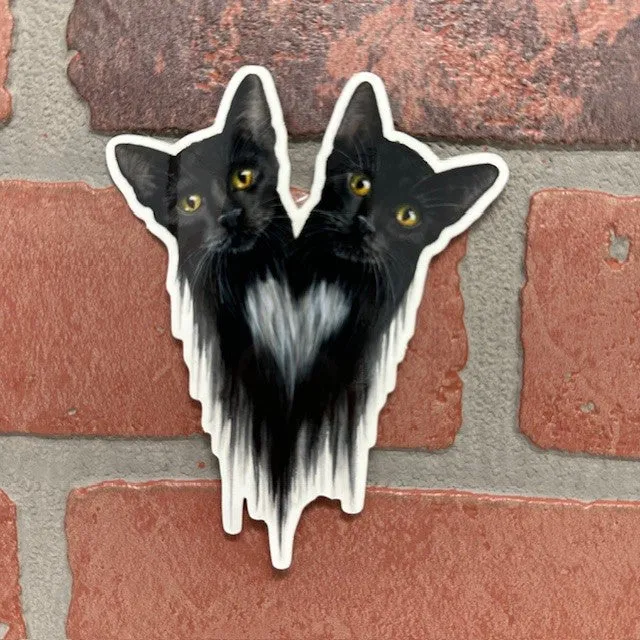 Sticker - Cat Double Head