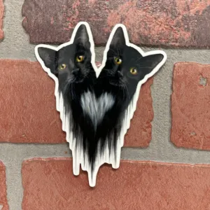 Sticker - Cat Double Head