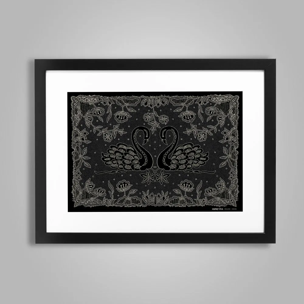 Swans Lacework Print