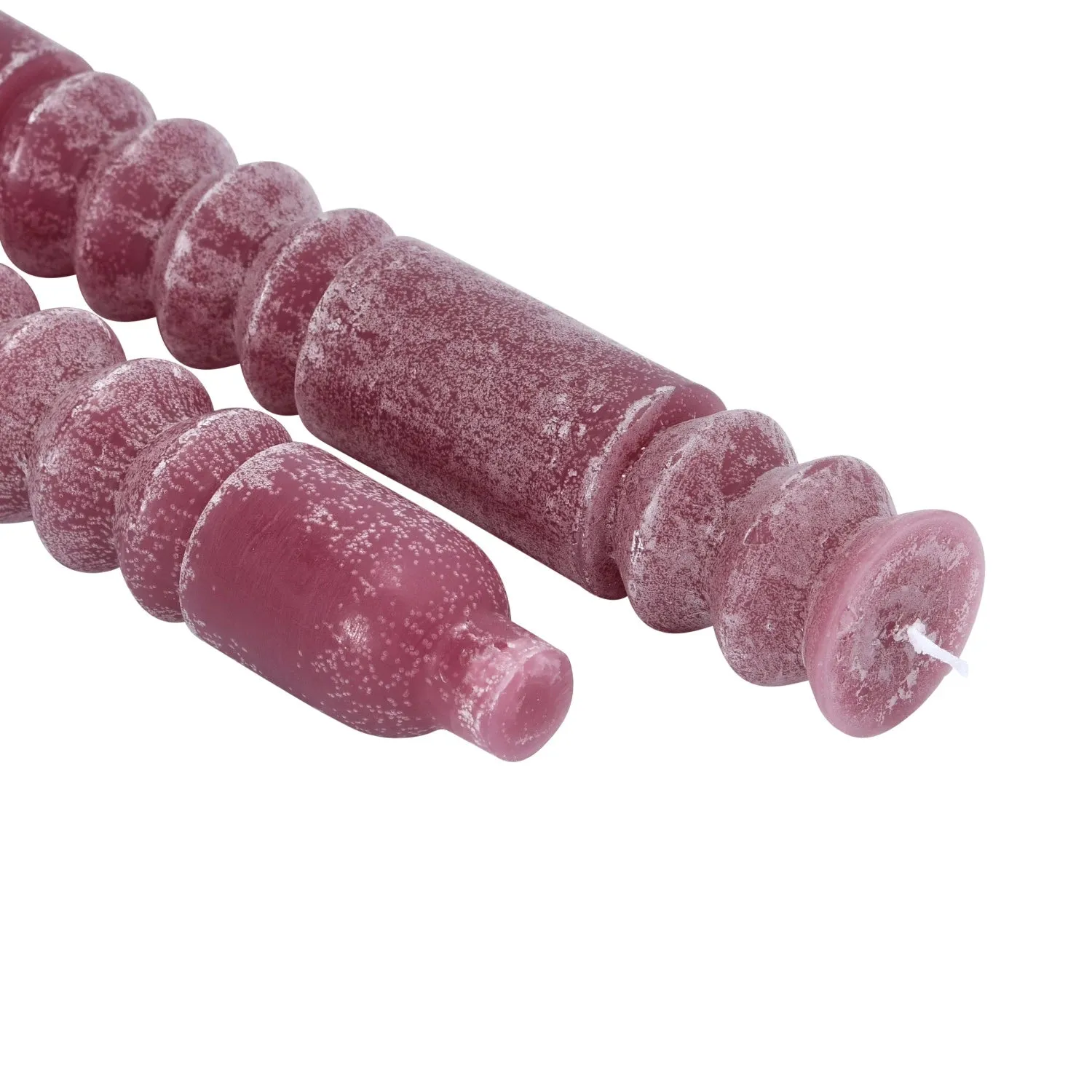 Totem Taper Candles Set of 2: Purple