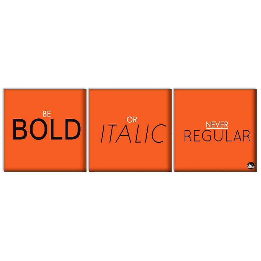 Wall Art Decor Hanging Panels Set Of 3 -be bold
