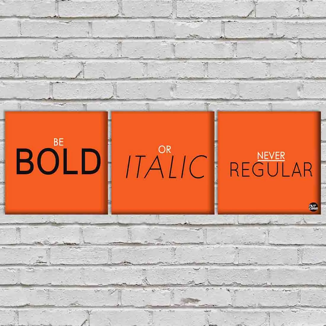 Wall Art Decor Hanging Panels Set Of 3 -be bold