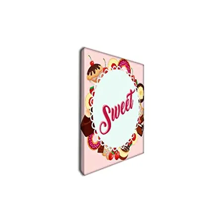 Wall Art Decor Hanging Panels Set Of 3 -Home Sweet Home Pink