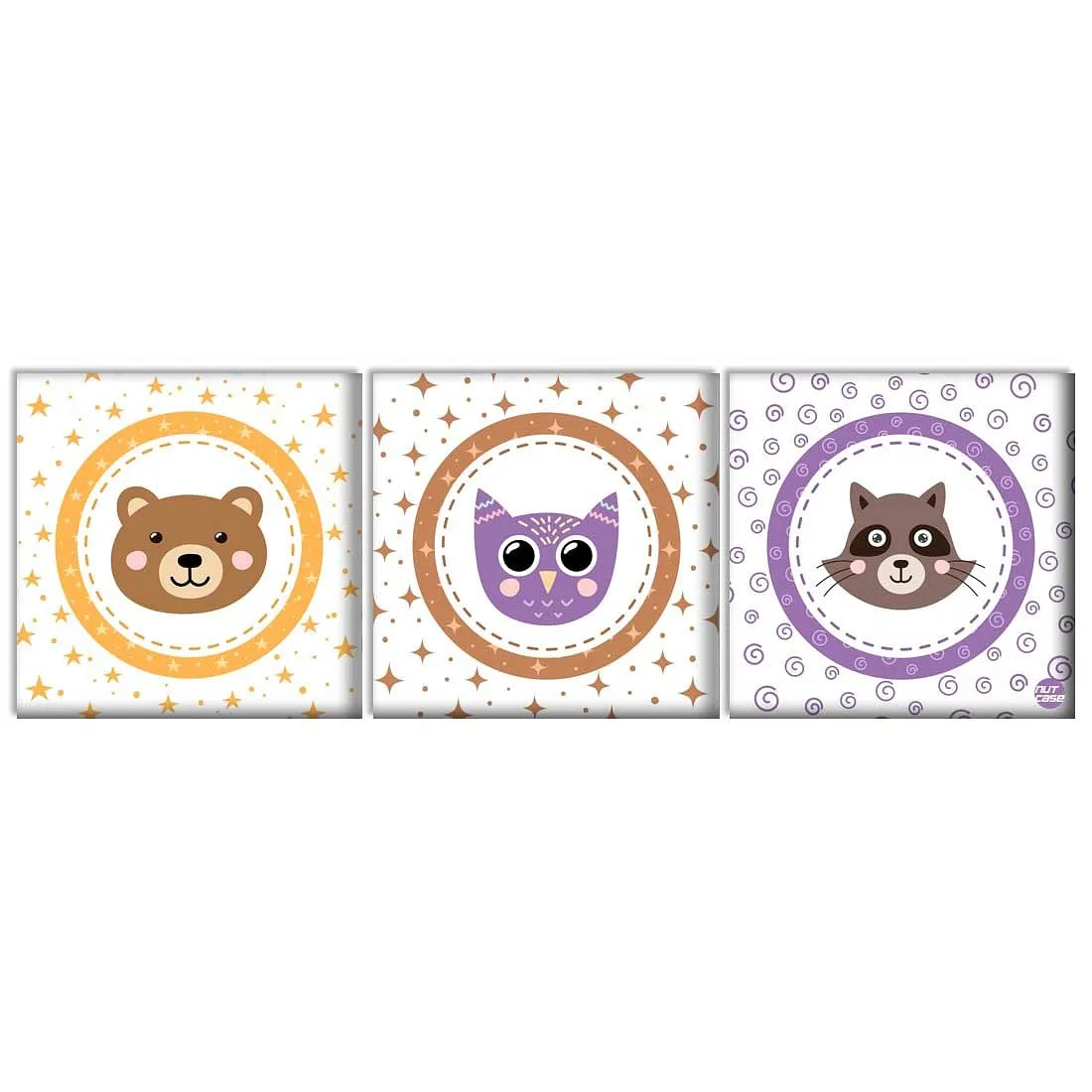 Wall Art Decor Panel For Home - Cute Animals