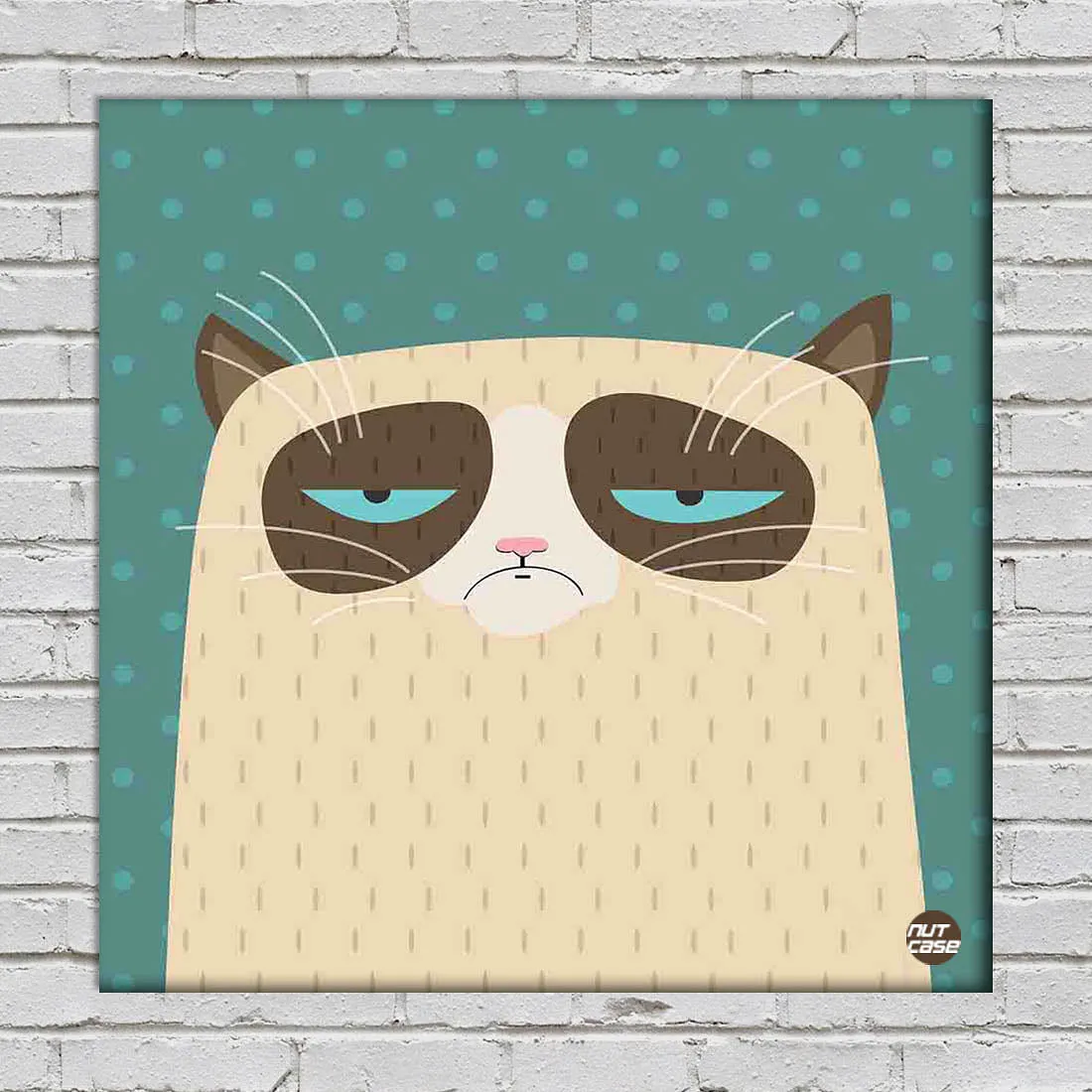 Wall Art Decor Panel For Home - Grummpy Cat