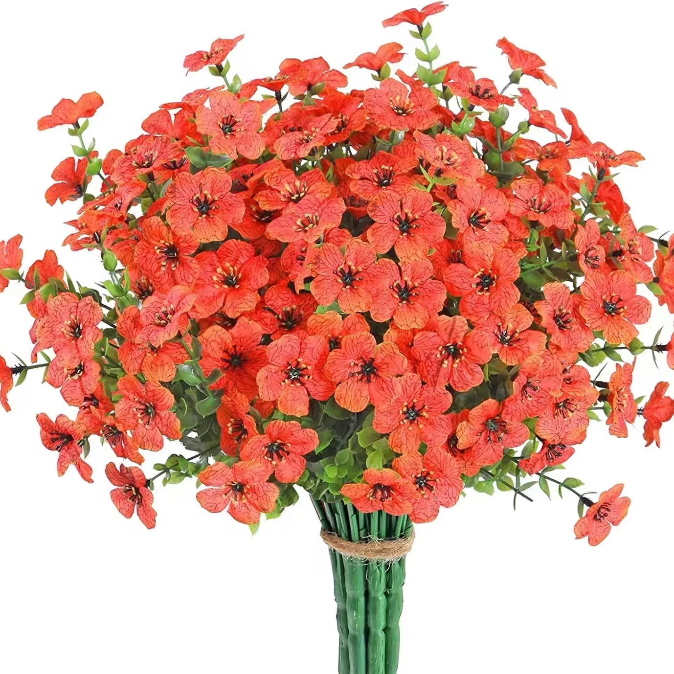 Yellow Bulk UV Resistant Artificial Flowers for Outdoor Decor