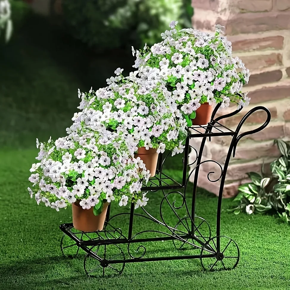 Yellow Bulk UV Resistant Artificial Flowers for Outdoor Decor