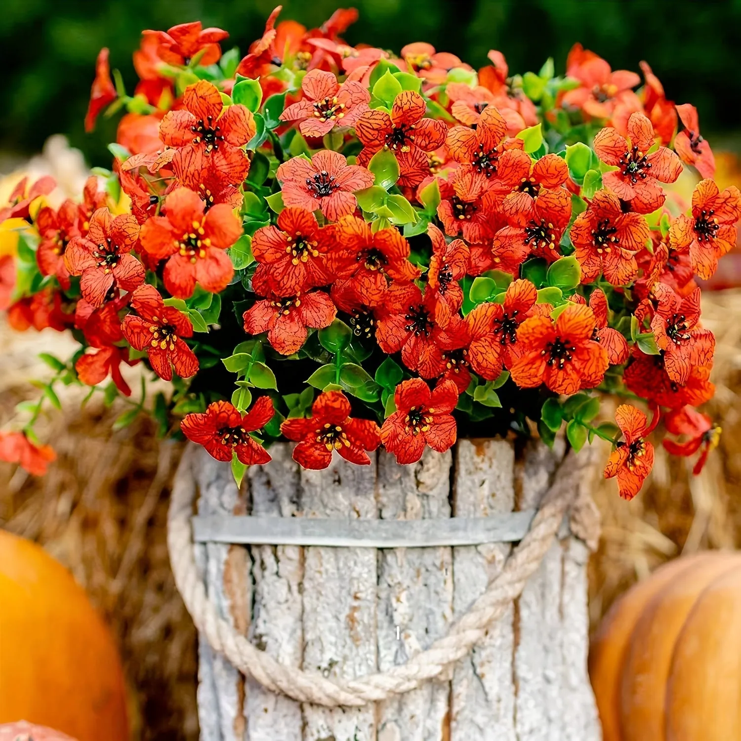 Yellow Bulk UV Resistant Artificial Flowers for Outdoor Decor