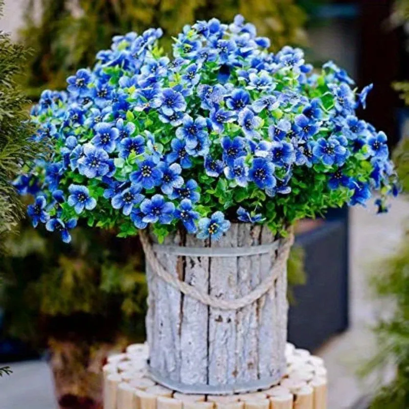 Yellow Bulk UV Resistant Artificial Flowers for Outdoor Decor