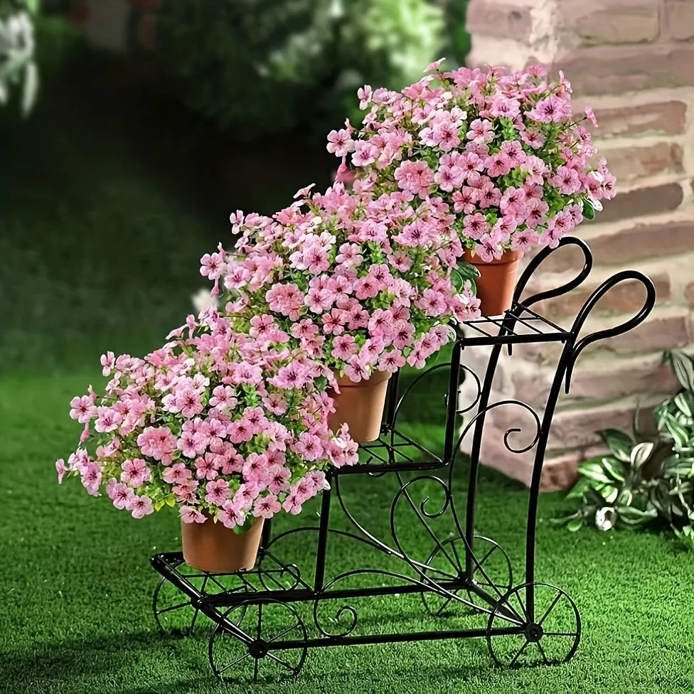 Yellow Bulk UV Resistant Artificial Flowers for Outdoor Decor