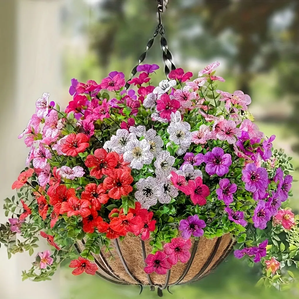 Yellow Bulk UV Resistant Artificial Flowers for Outdoor Decor
